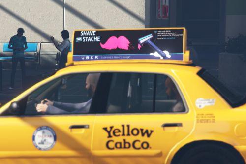 1999 Ford Crown Victoria Taxi "Taxi Ads #2" Paintjob