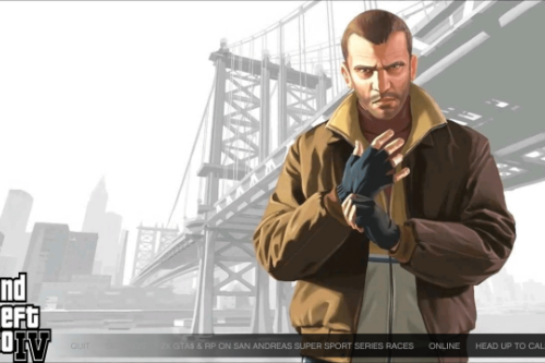 GTA 4 Loading Screen + logo + Music theme for GTA V | OIV |